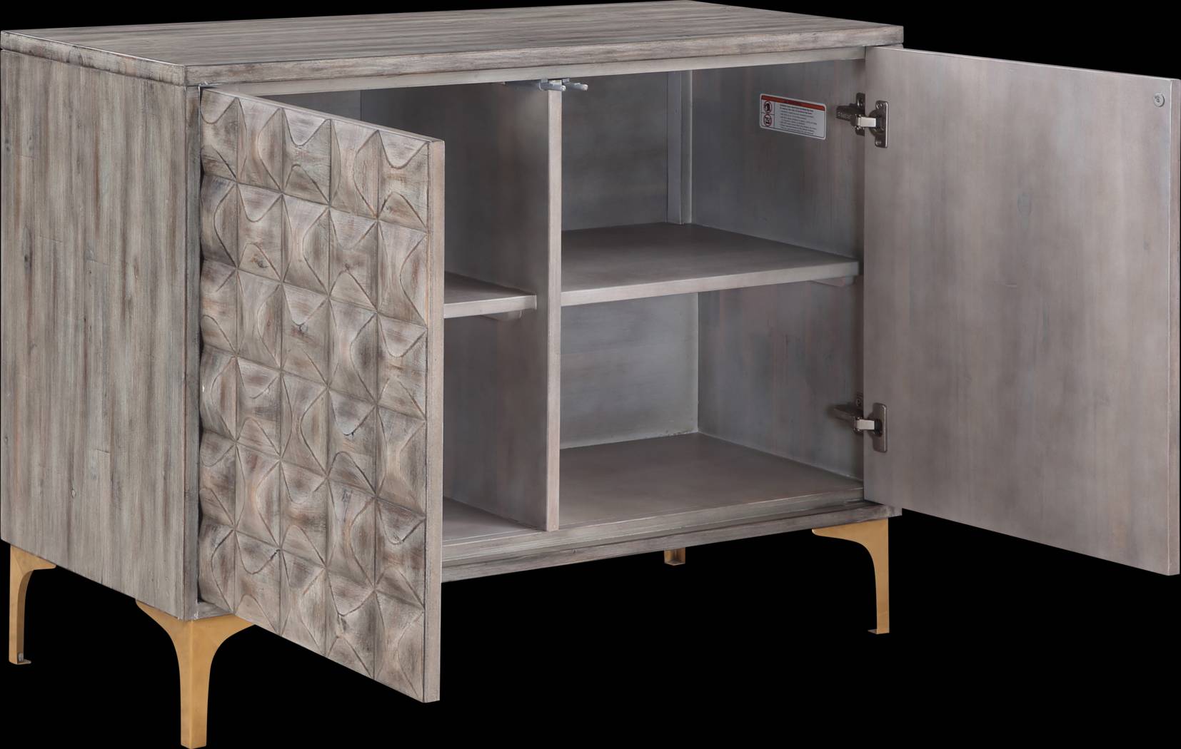 Semken Gray Accent Cabinet - Thumbnail - Image 4