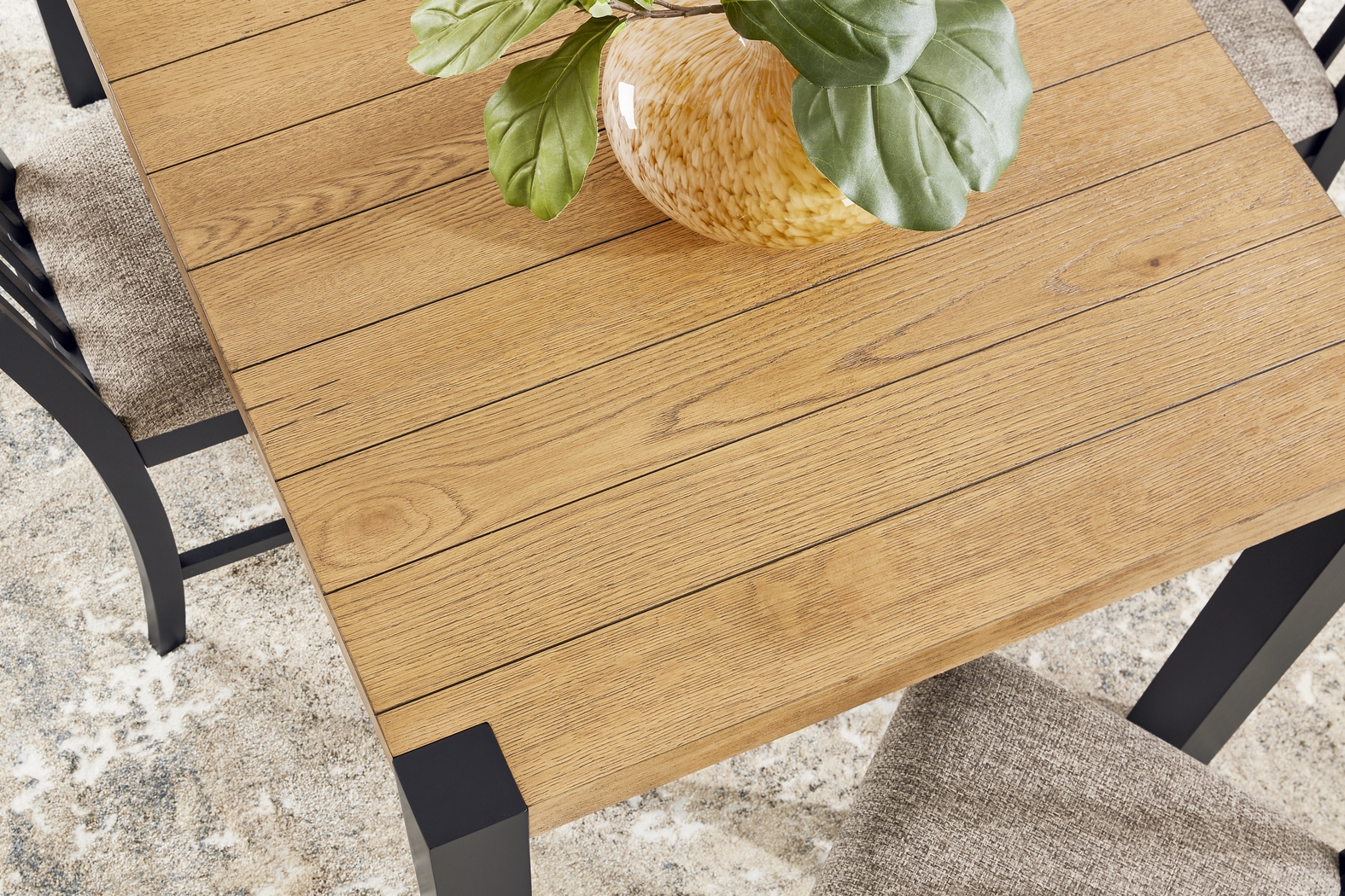 Senatte Black Dining Table - Thumbnail - Image 3