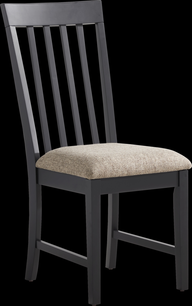 Senatte Black Side Chair - Thumbnail - Image 1