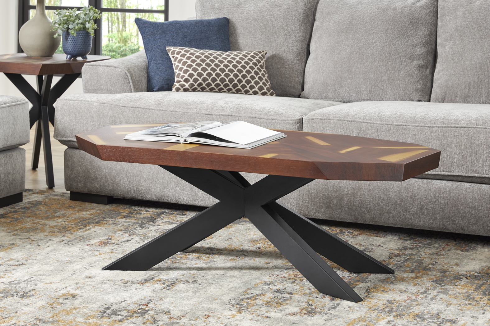 Seneca Cove Natural Cocktail Table - Thumbnail - Image 2