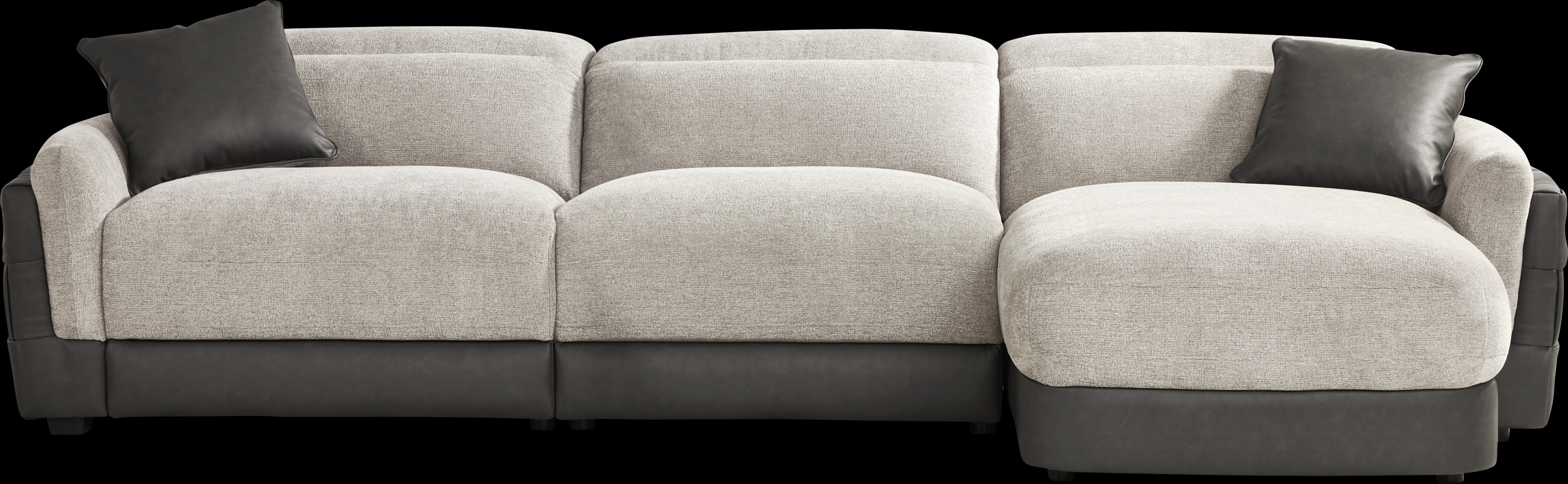 Seneca Falls Gray 3 Pc Dual Power Reclining Sectional - Thumbnail - Image 3