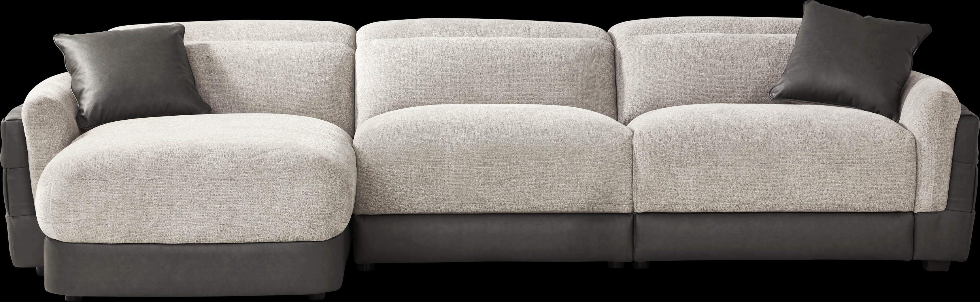 Seneca Falls Gray 3 Pc Dual Power Reclining Sectional - Thumbnail - Image 3