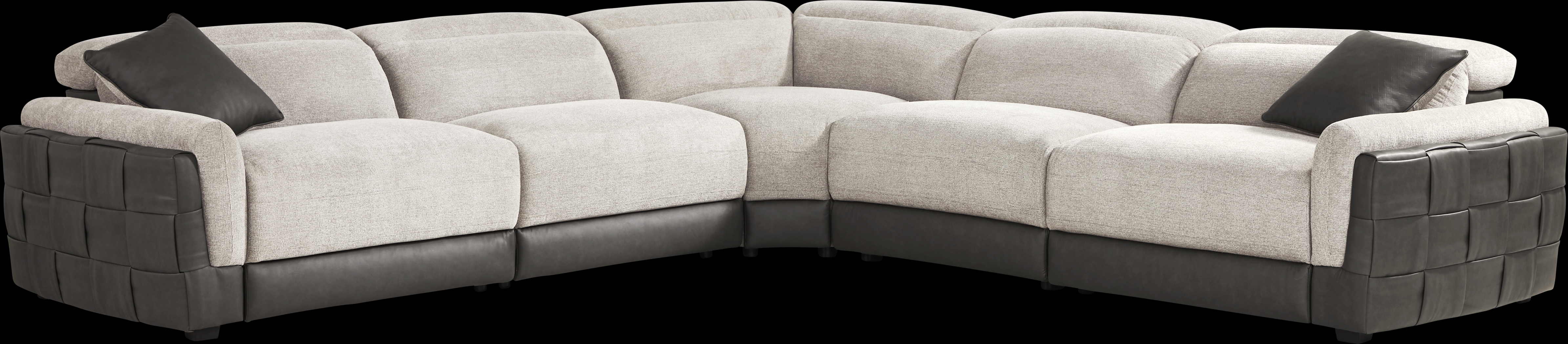 Seneca Falls Gray 5 Pc Dual Power Reclining Sectional - Thumbnail - Image 3