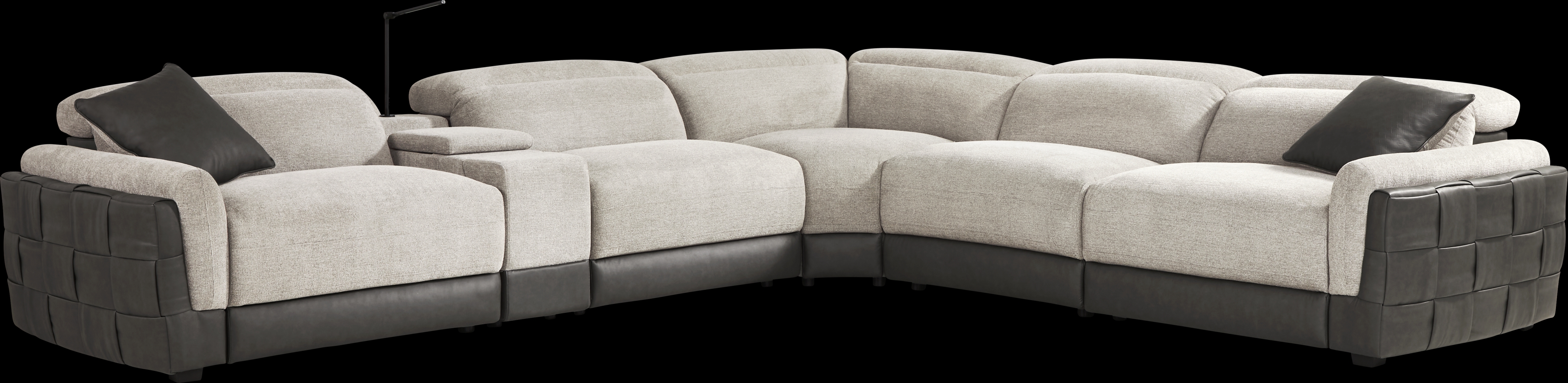 Seneca Falls Gray 6 Pc Dual Power Reclining Sectional - Thumbnail - Image 3