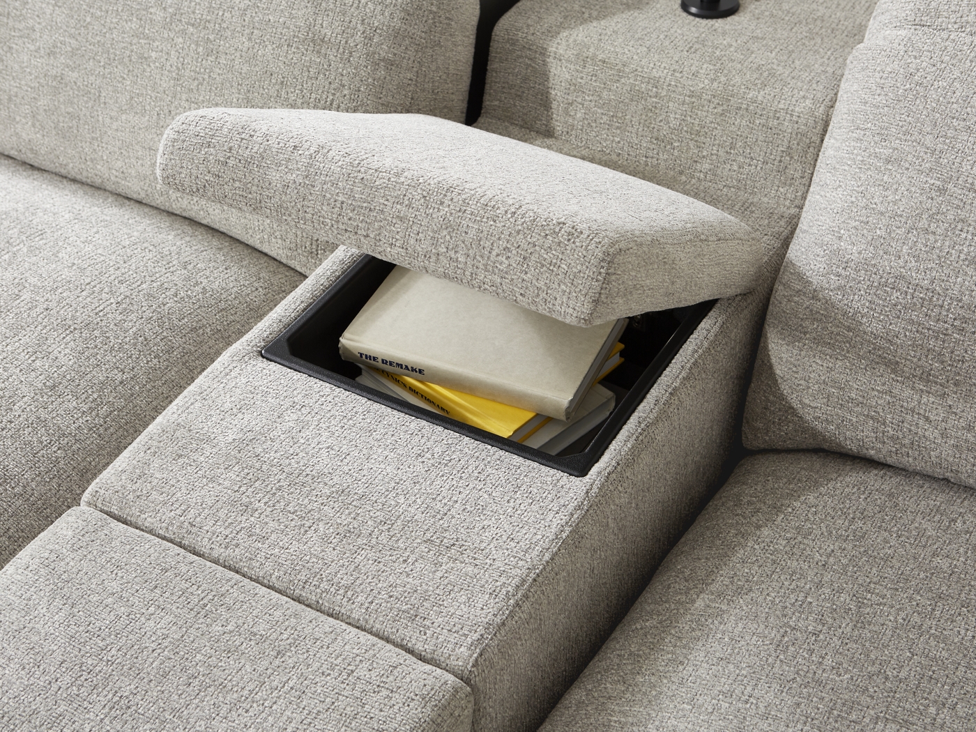 Seneca Falls Gray 9 Pc Dual Power Reclining Sectional Living Room - Thumbnail - Image 8