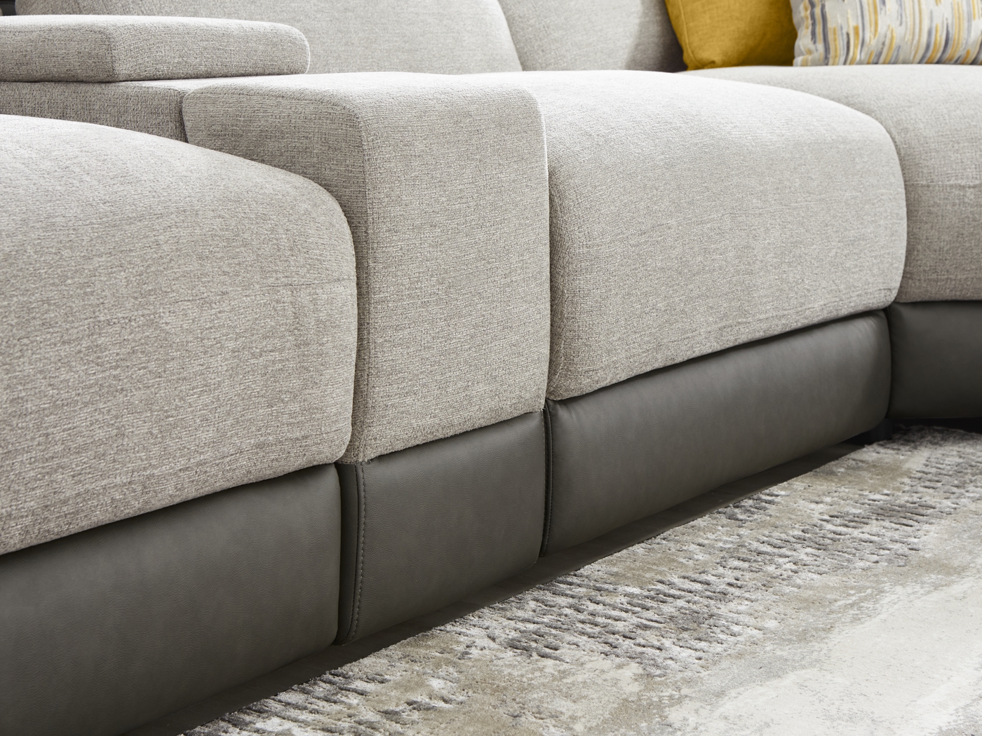 Seneca Falls Gray 9 Pc Dual Power Reclining Sectional Living Room - Thumbnail - Image 5