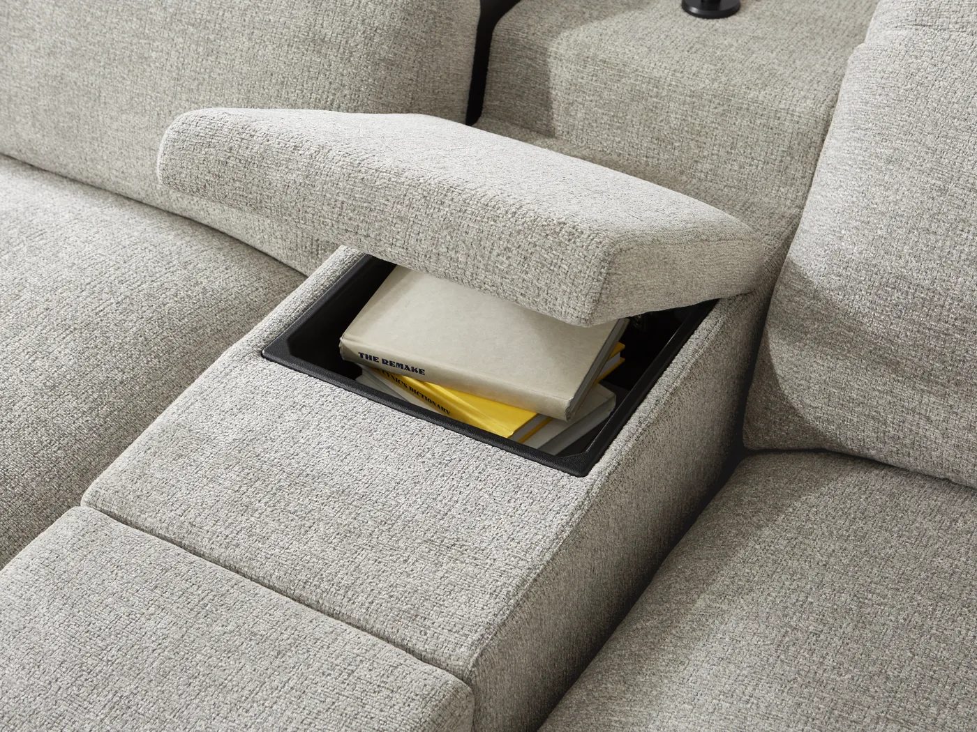 Seneca Falls Gray 6 Pc Dual Power Reclining Sectional - Image 11