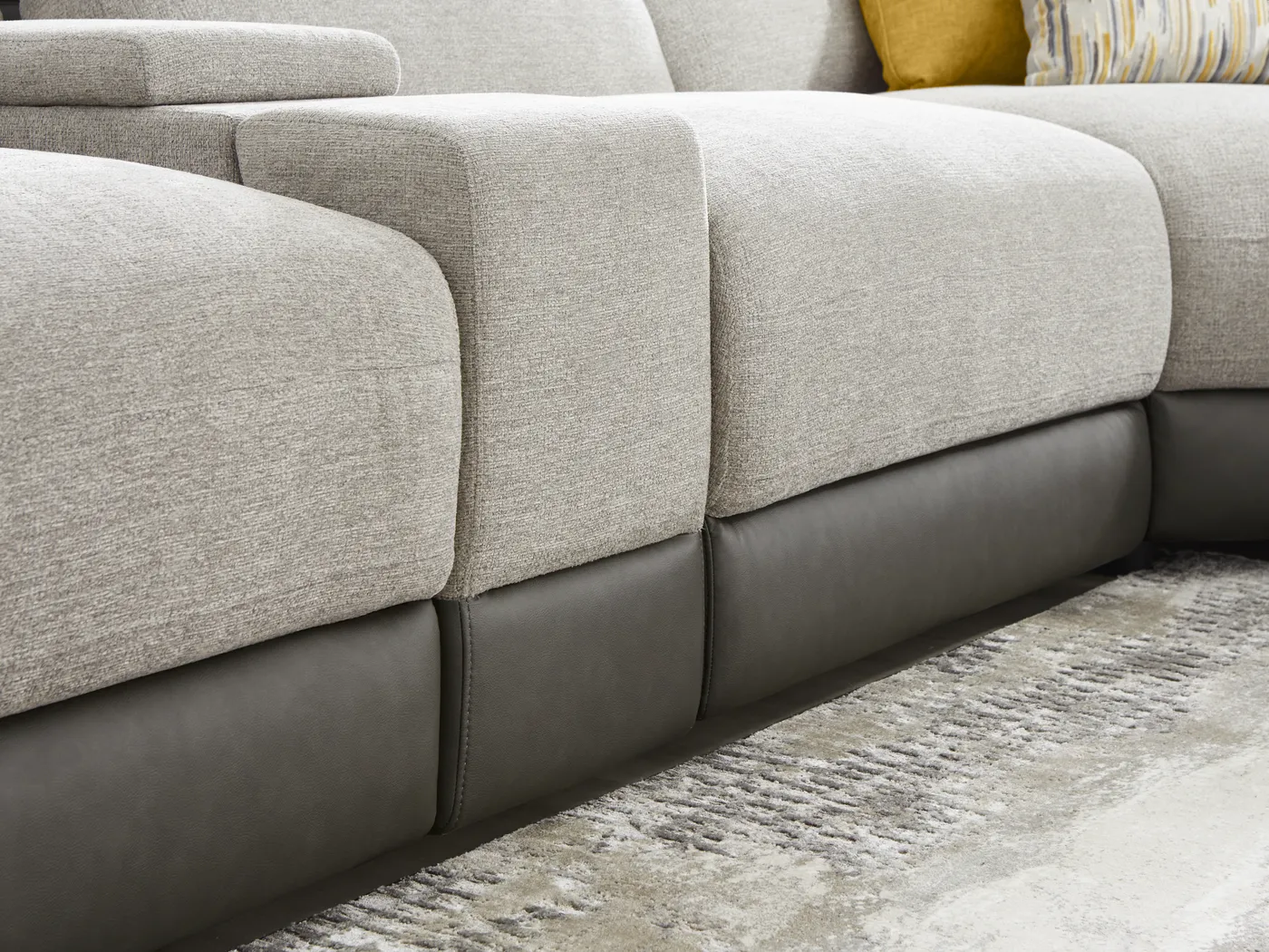 Seneca Falls Gray 6 Pc Dual Power Reclining Sectional - Image 8
