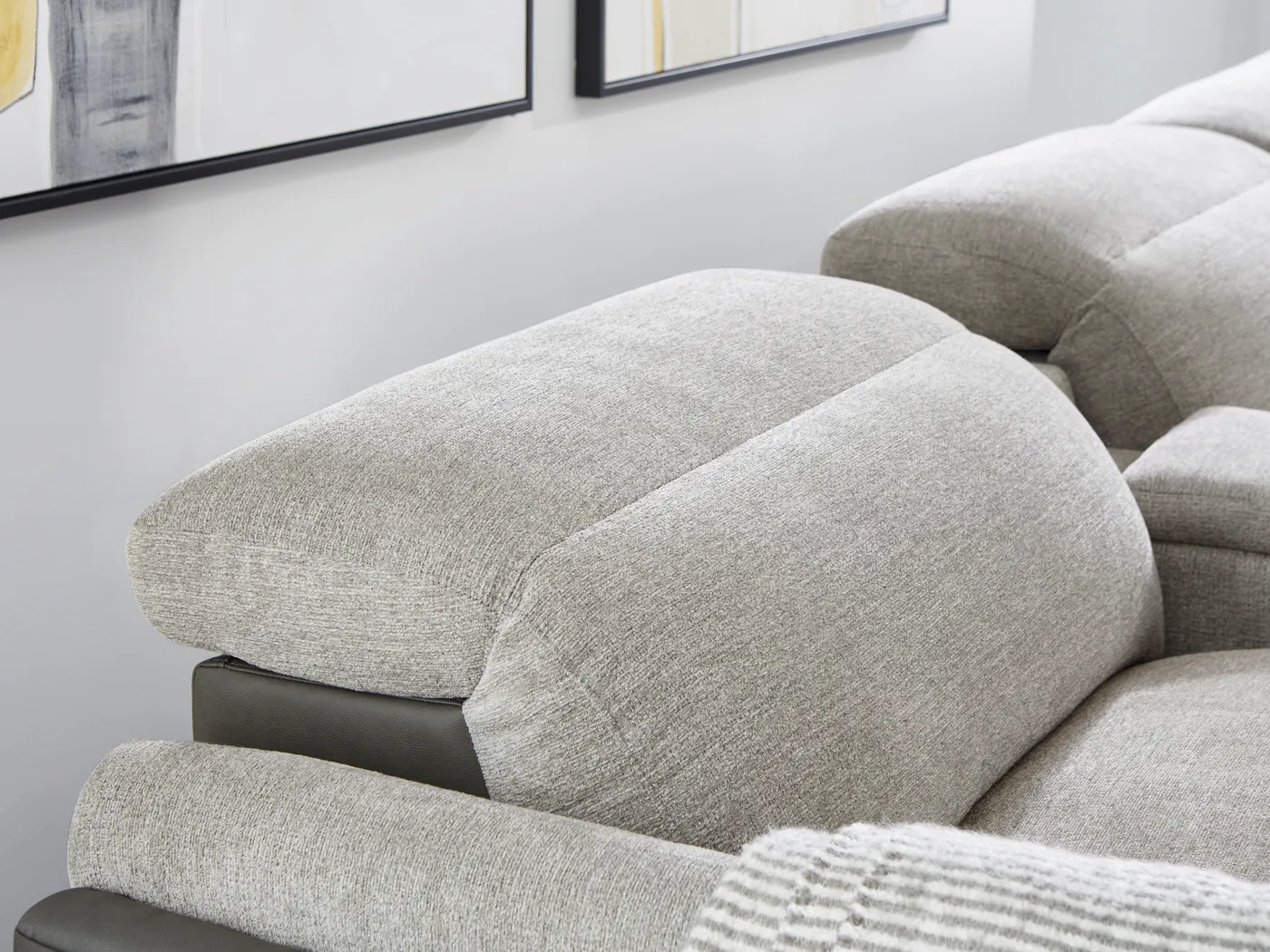 Seneca Falls Gray 6 Pc Dual Power Reclining Sectional - Image 10