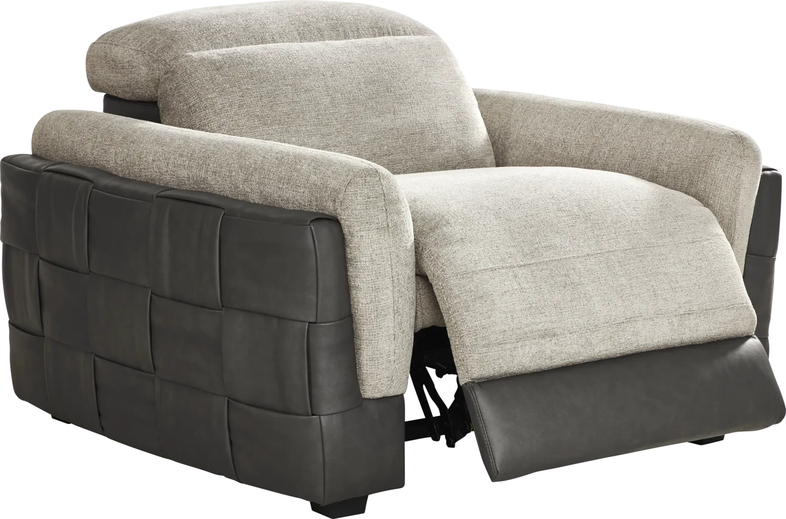 Seneca Falls Gray Dual Power Recliner - Thumbnail - Image 1