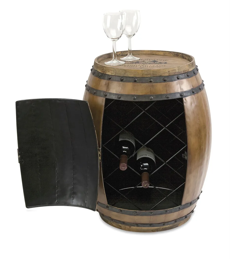 Senker Brown Wine Rack - Thumbnail - Image 2