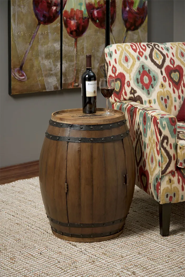 Senker Brown Wine Rack - Thumbnail - Image 3