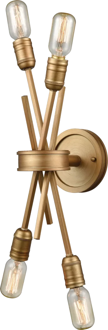 Senoj Street Gold Sconce - Thumbnail - Image 1