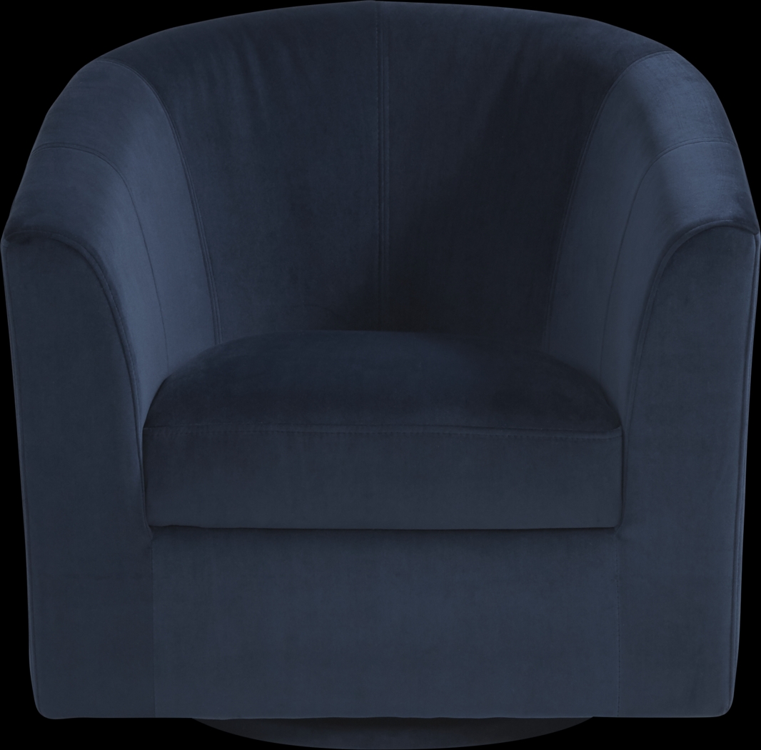 Sentosa Navy Accent Swivel Chair - Thumbnail - Image 2