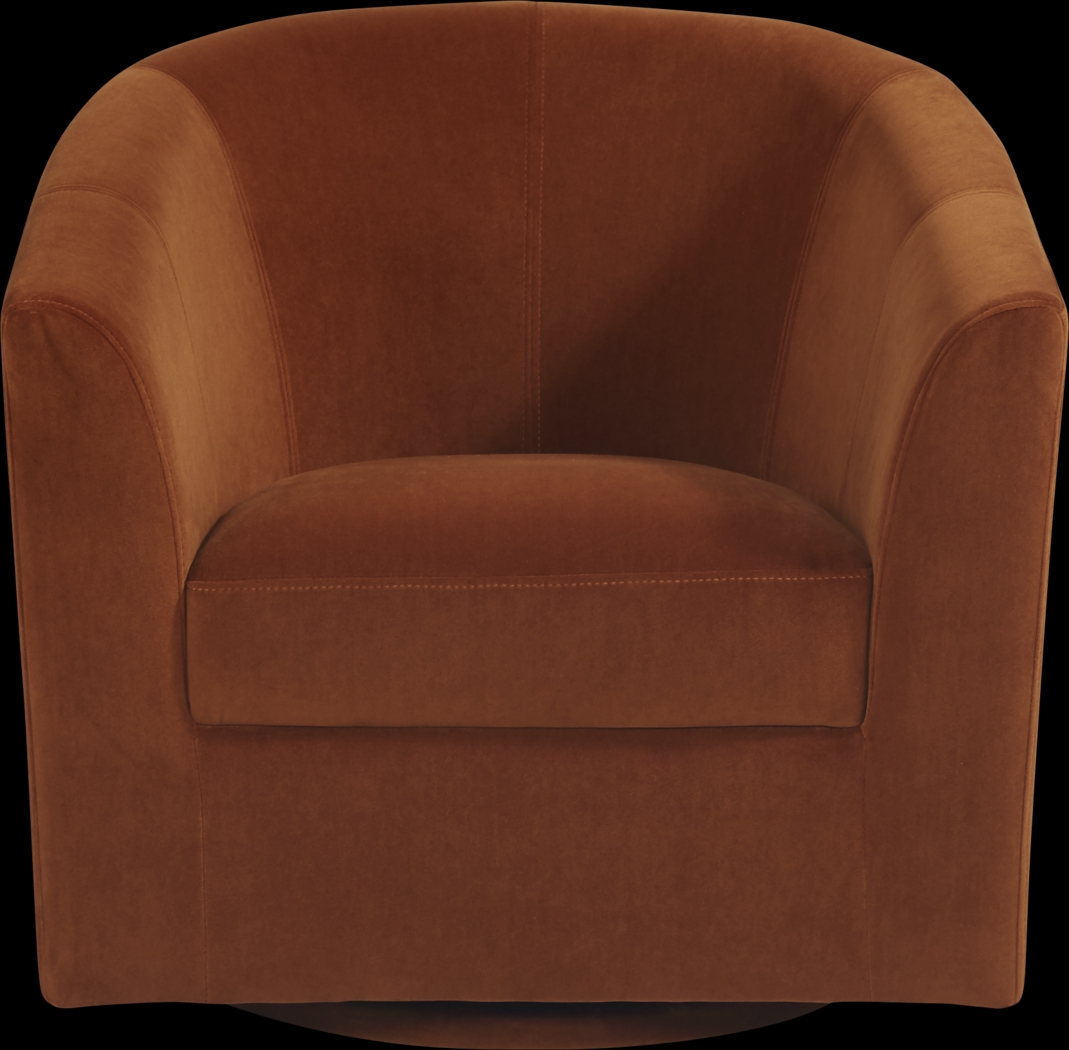 Sentosa Rust Accent Swivel Chair - Thumbnail - Image 2