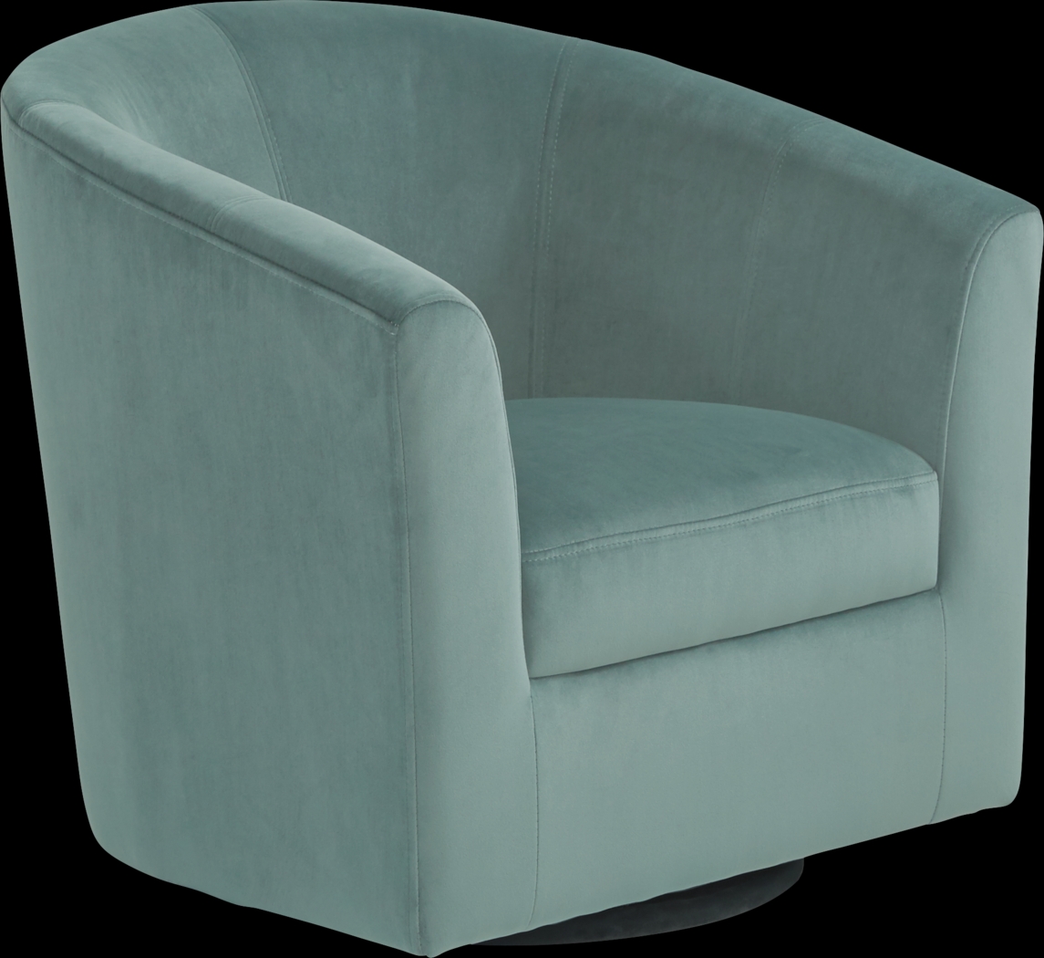 Sentosa Seafoam Accent Swivel Chair - Thumbnail - Image 1