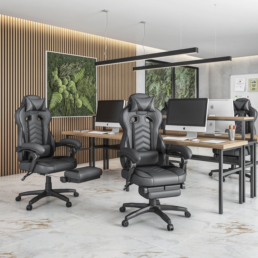 Seoce Gray/Black Gaming Chair - Thumbnail - Image 12