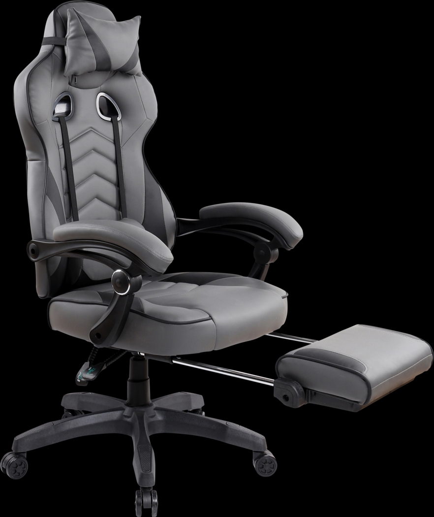 Seoce Gray/Black Gaming Chair - Thumbnail - Image 9