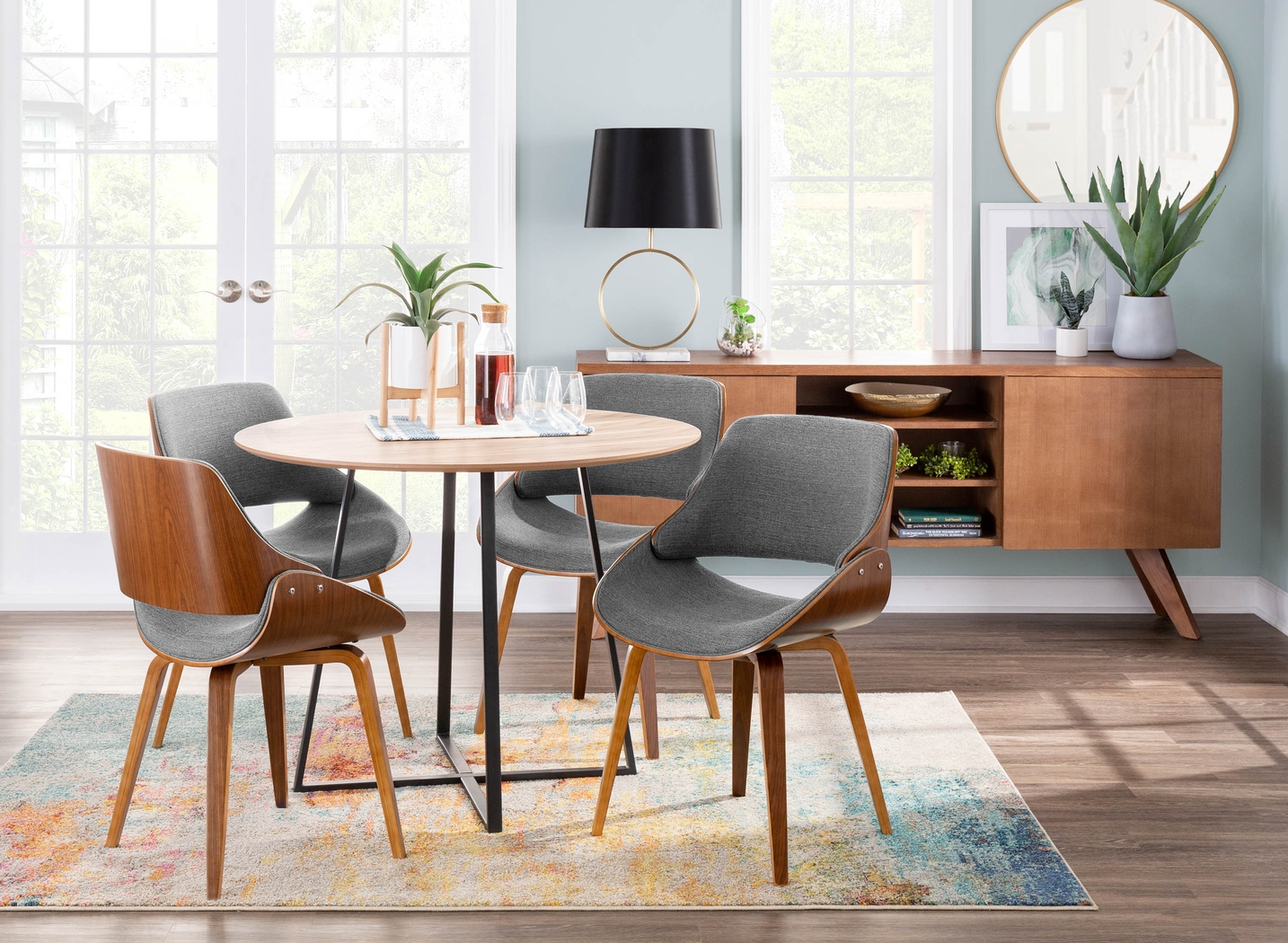 Seracedar Gray Dining Chair, Set of 2 - Thumbnail - Image 2