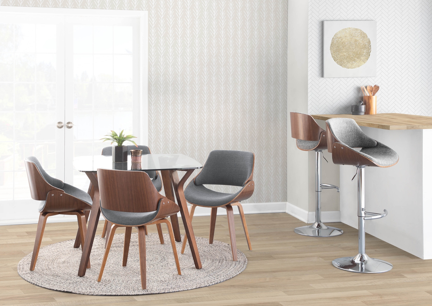 Seracedar Gray Dining Chair, Set of 2 - Thumbnail - Image 3