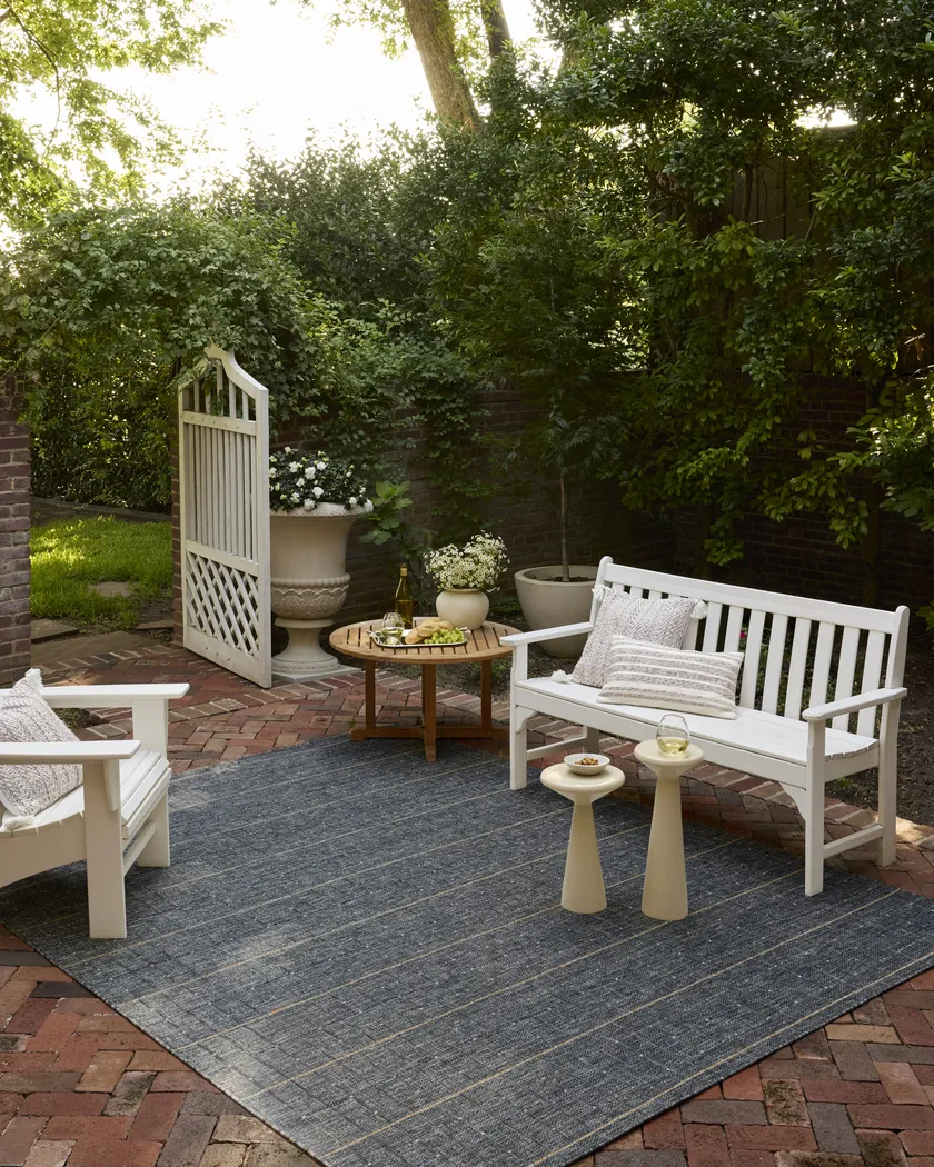 Seraline Sky 5' x 7'3" Indoor/Outdoor Rug - Thumbnail - Image 2