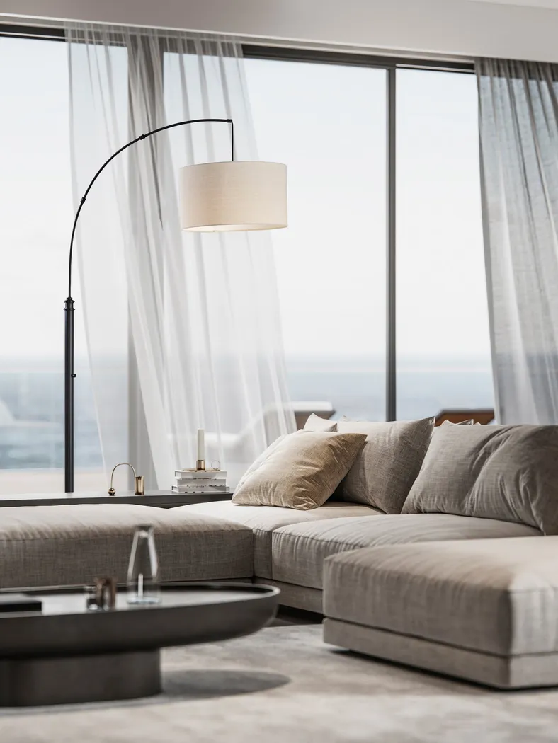 Seraphina Brass Floor Lamp - Thumbnail - Image 2