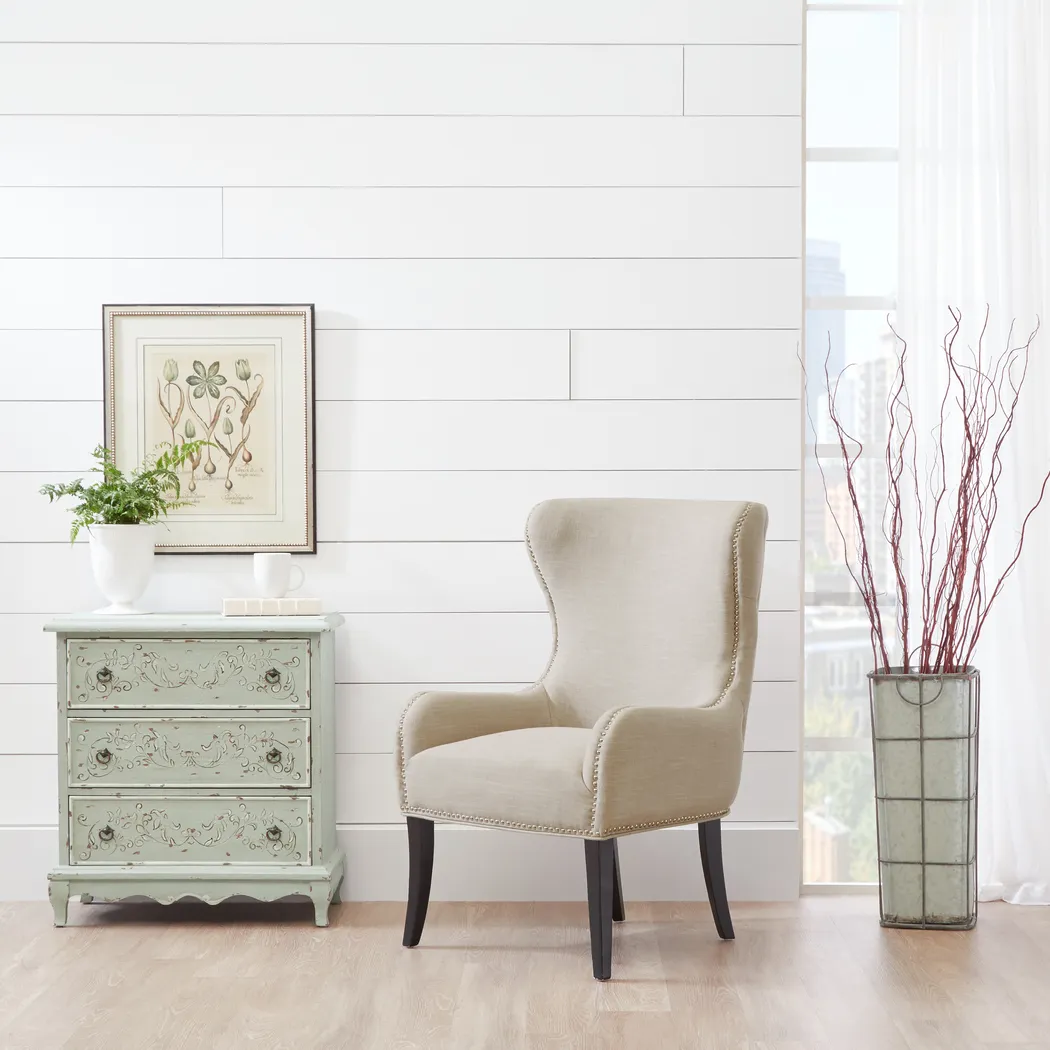 Seraphine Mink Accent Chair - Thumbnail - Image 4