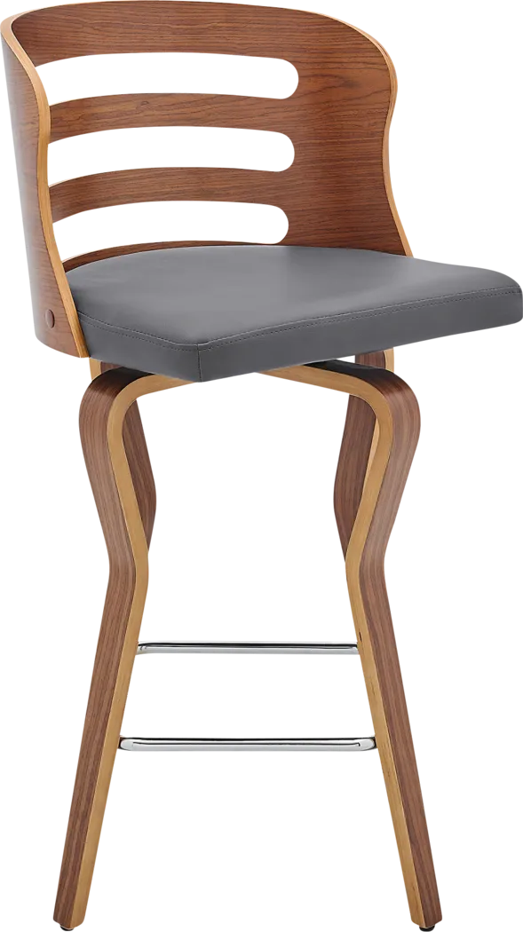 Serave Gray Counter Height Stool - Thumbnail - Image 1