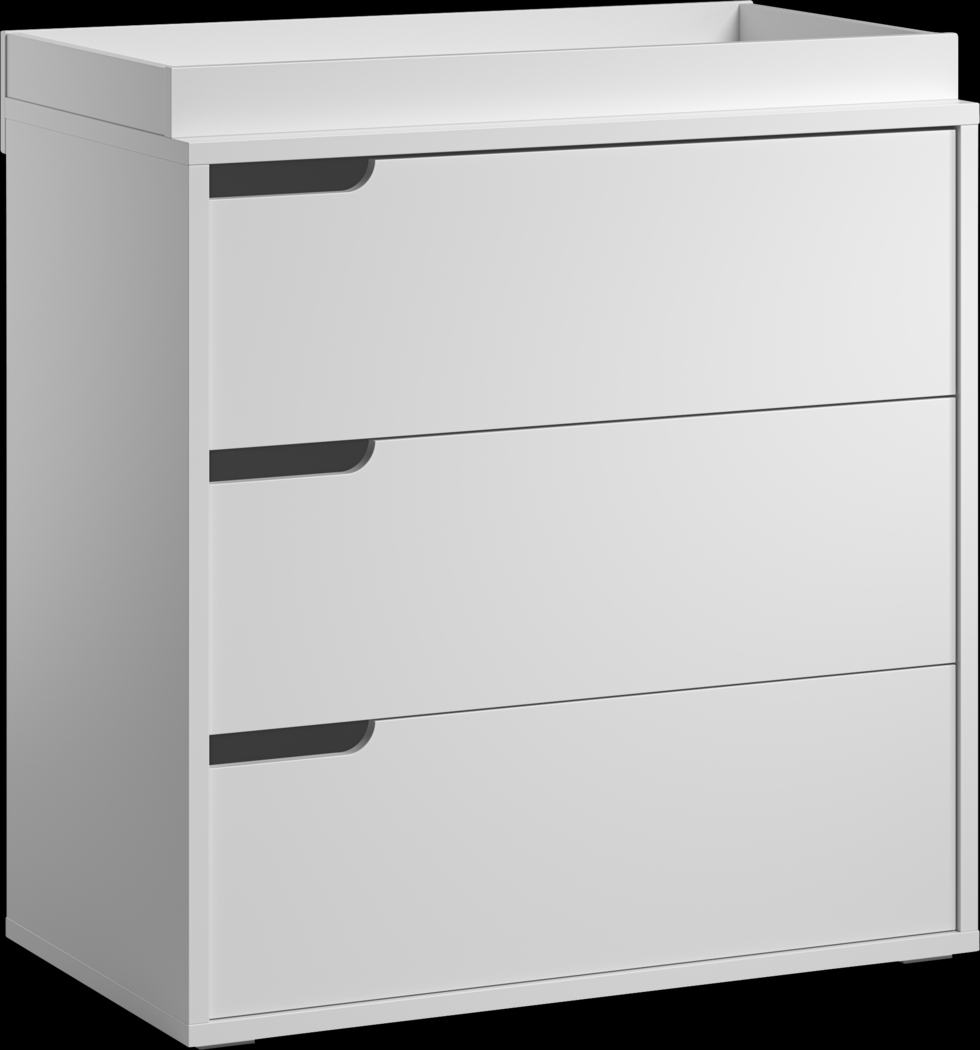 Serchio White Dresser and Changing Topper - Thumbnail - Image 1