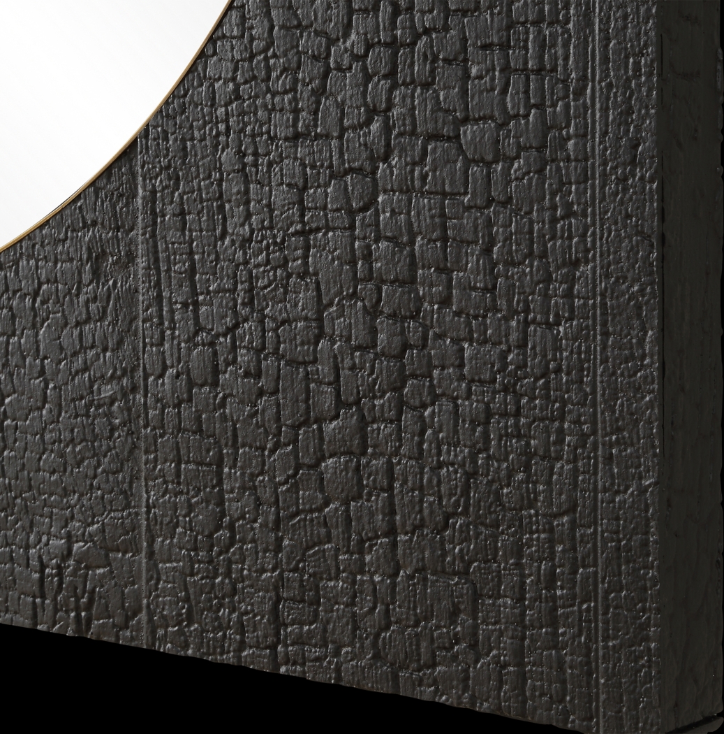 Serdag Black Wall Mirror - Thumbnail - Image 5