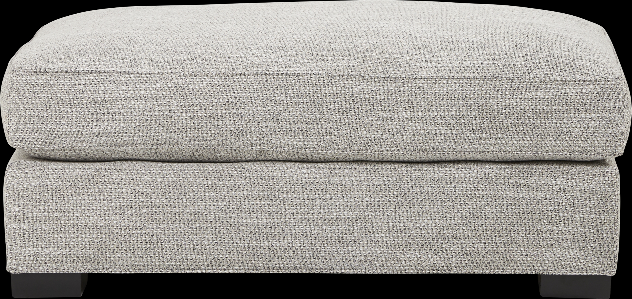 Serena Street Gray Ottoman - Thumbnail - Image 2