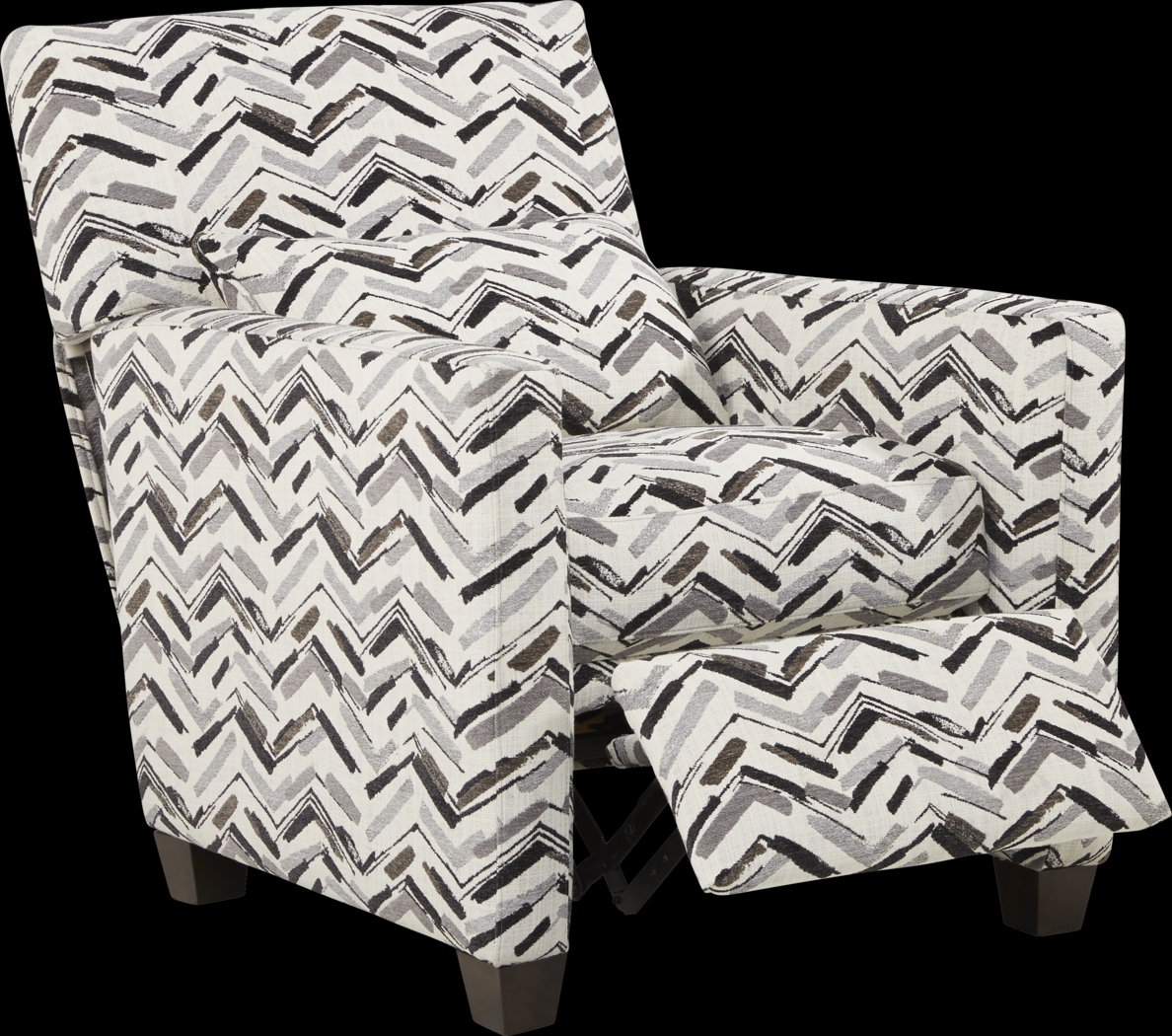 Serena Street Gray Push Back Accent Recliner - Thumbnail - Image 2