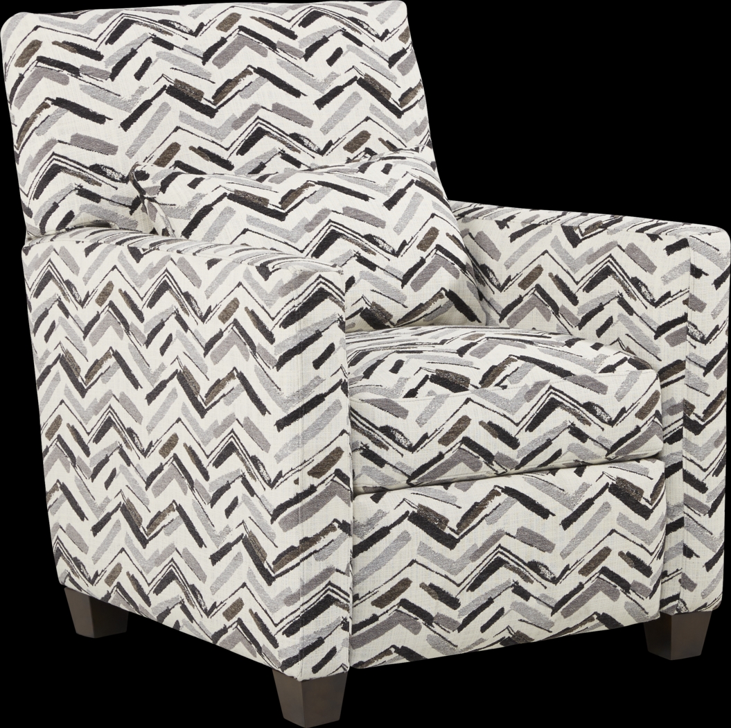 Serena Street Gray Push Back Accent Recliner - Thumbnail - Image 1