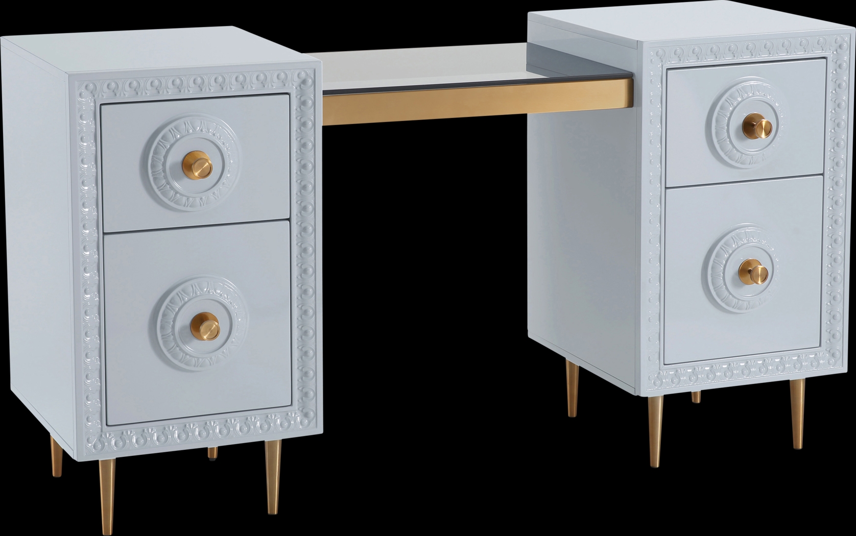 Serenair Light Gray Desk - Thumbnail - Image 1