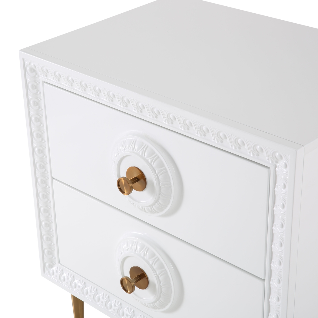 Serenair White Nightstand - Thumbnail - Image 5