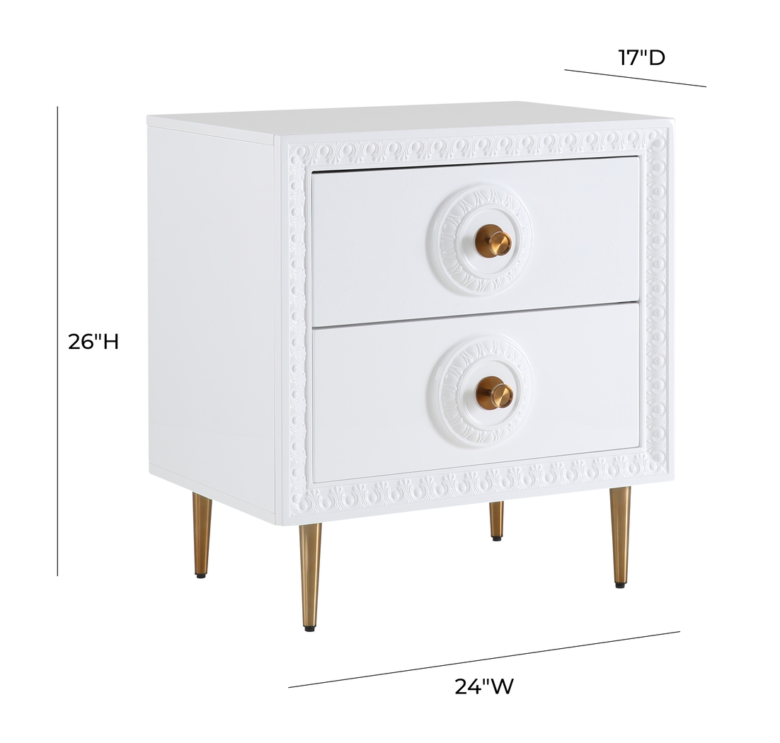 Serenair White Nightstand - Thumbnail - Image 9