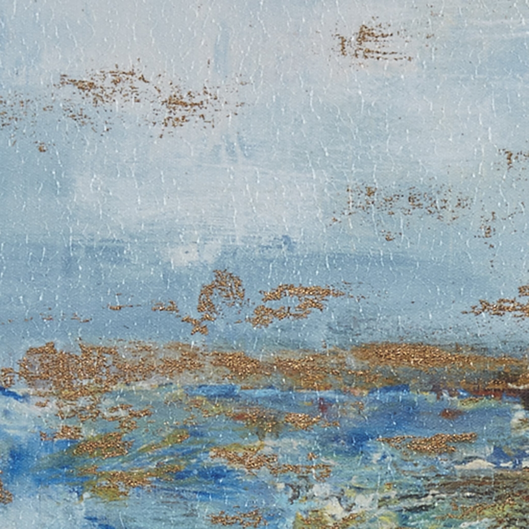 Serene Beach Blue Artwork, Set of 5 - Thumbnail - Image 6