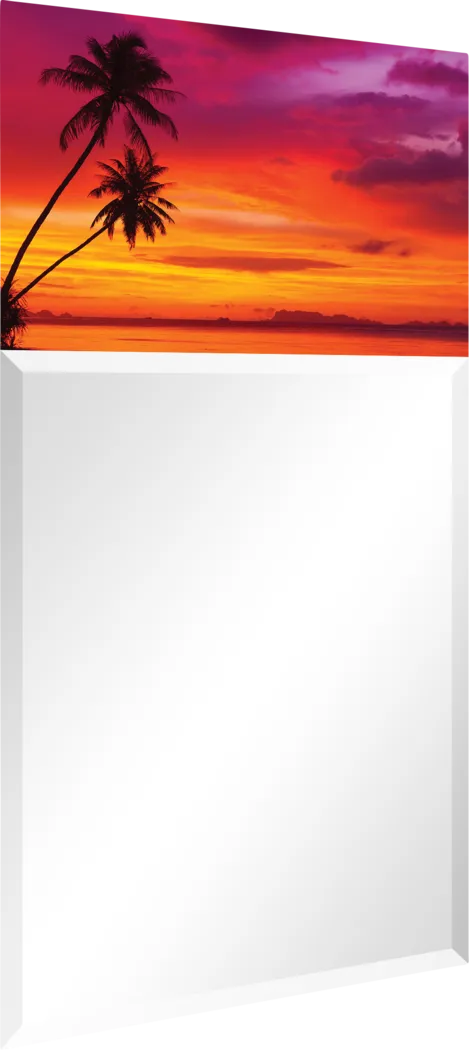 Serene Sunset Orange Mirror - Thumbnail - Image 2
