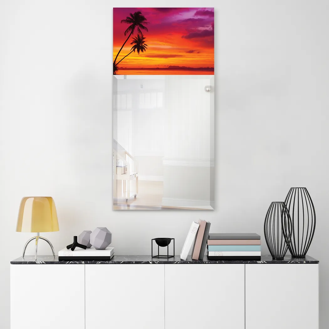 Serene Sunset Orange Mirror - Thumbnail - Image 4