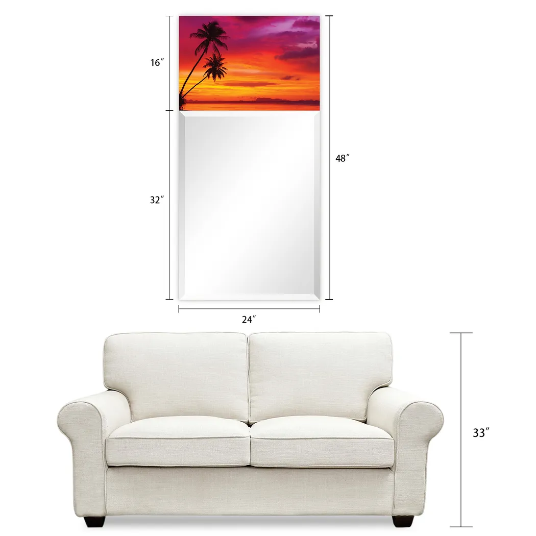 Serene Sunset Orange Mirror - Thumbnail - Image 7