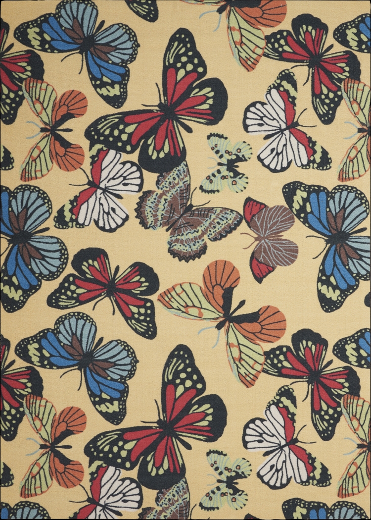 Serilda Yellow 5'3 x 7'5 Indoor/Outdoor Rug - Thumbnail - Image 1