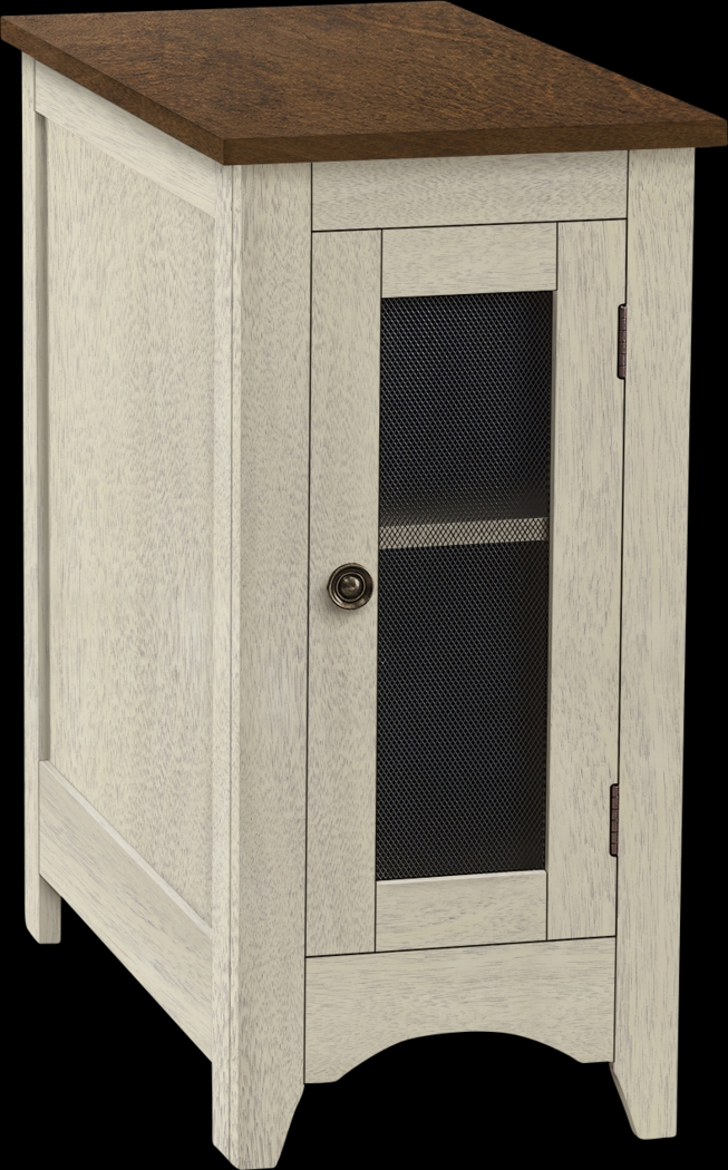 Serin White End Table - Thumbnail - Image 1