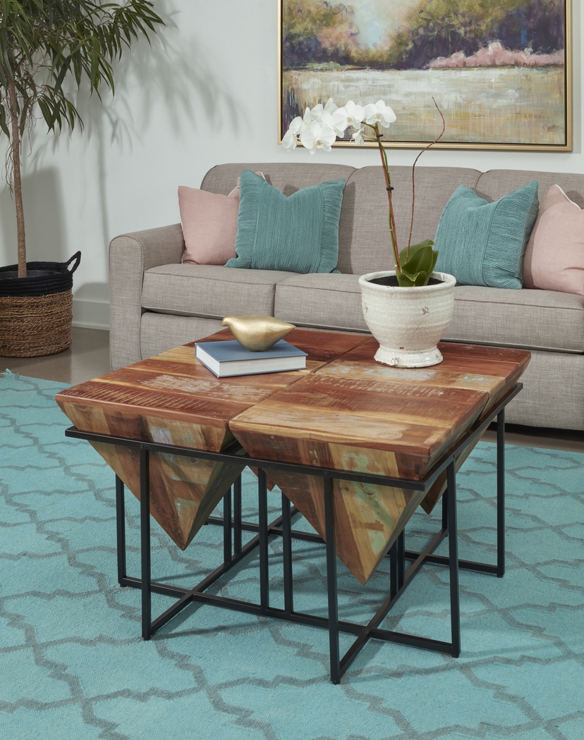 Serlio Brown Square Cocktail Table - Thumbnail - Image 2