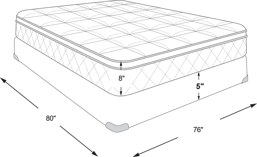 Dimension Image. Please refer to the Dimension Tab on this page for dimension details.