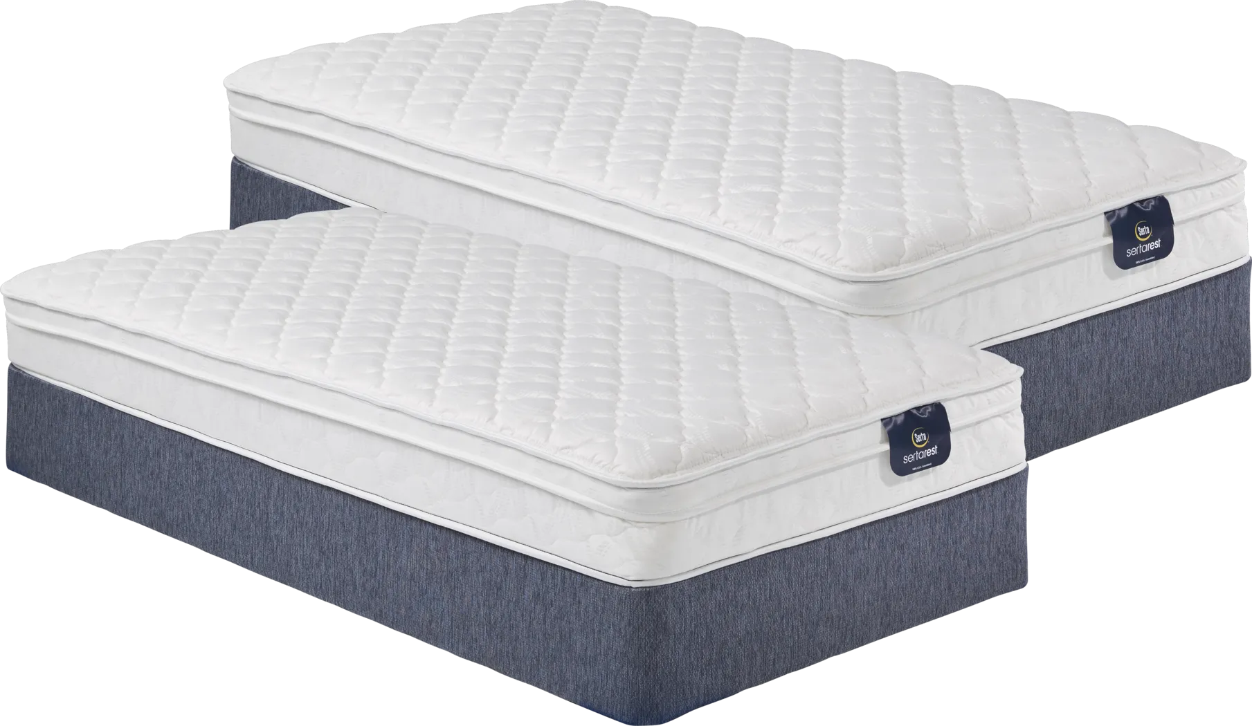 Serta Elmont Twin Mattress Set, Set of 2 - Thumbnail - Image 1