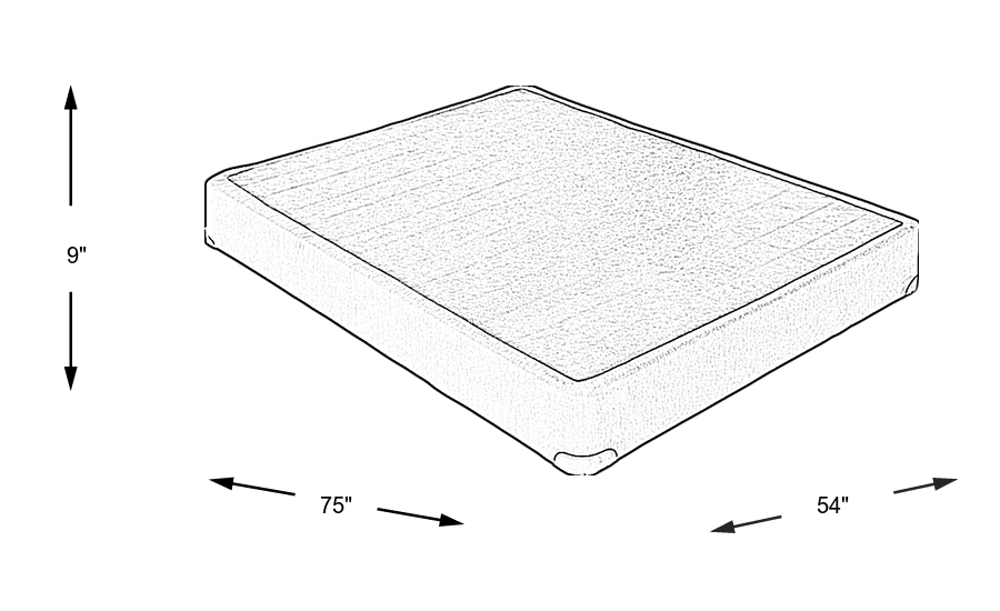 Dimension Image. Please refer to the Dimension Tab on this page for dimension details.
