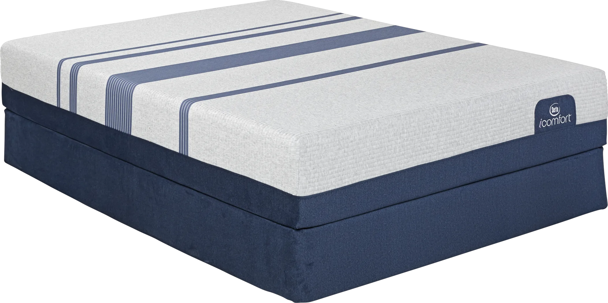 Serta iComfort Blue 300 Low Profile King Mattress Set - Thumbnail - Image 1