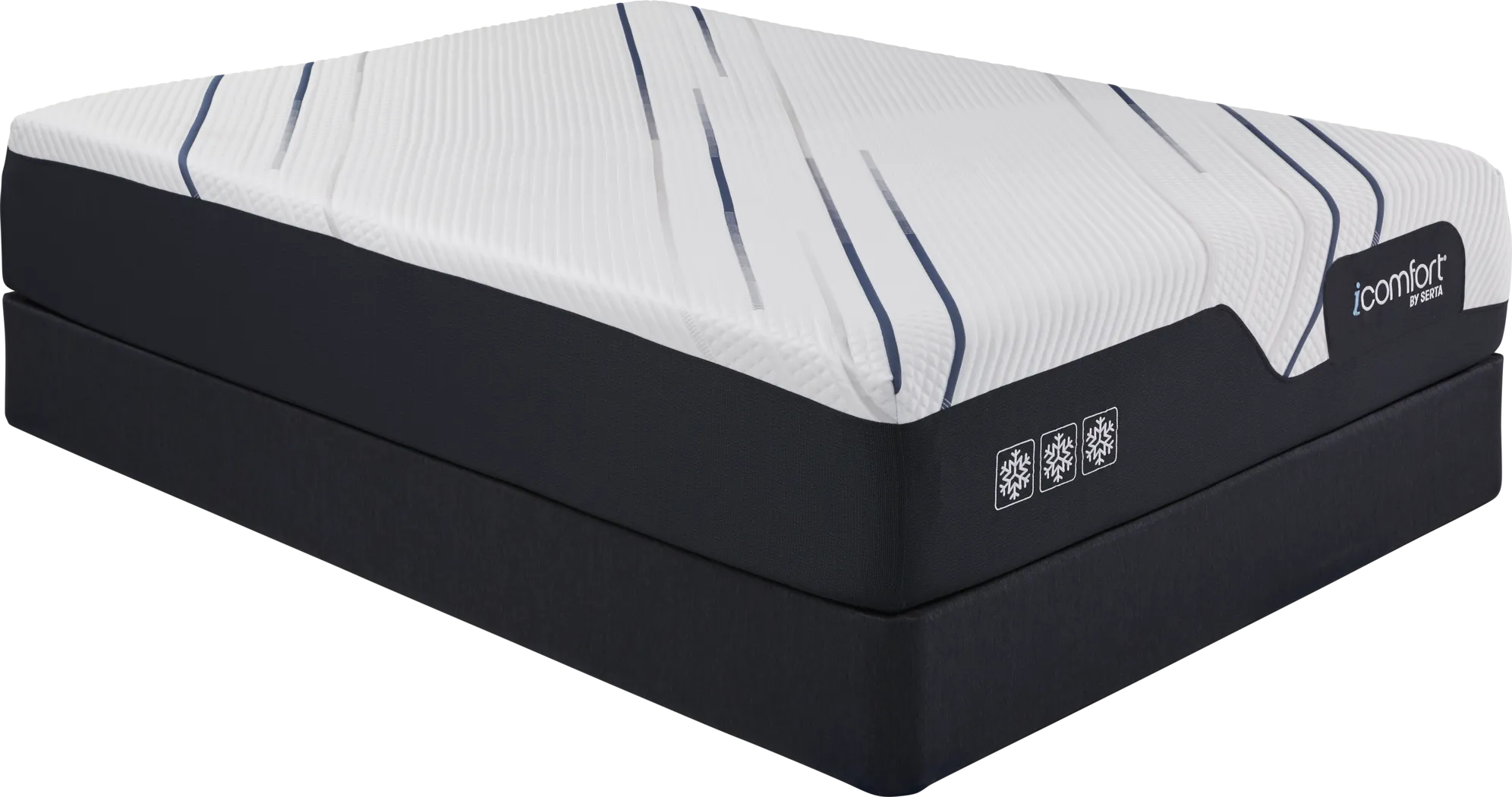 Serta iComfort CF3000 CFM Low Profile Queen Mattress Set - Thumbnail - Image 1