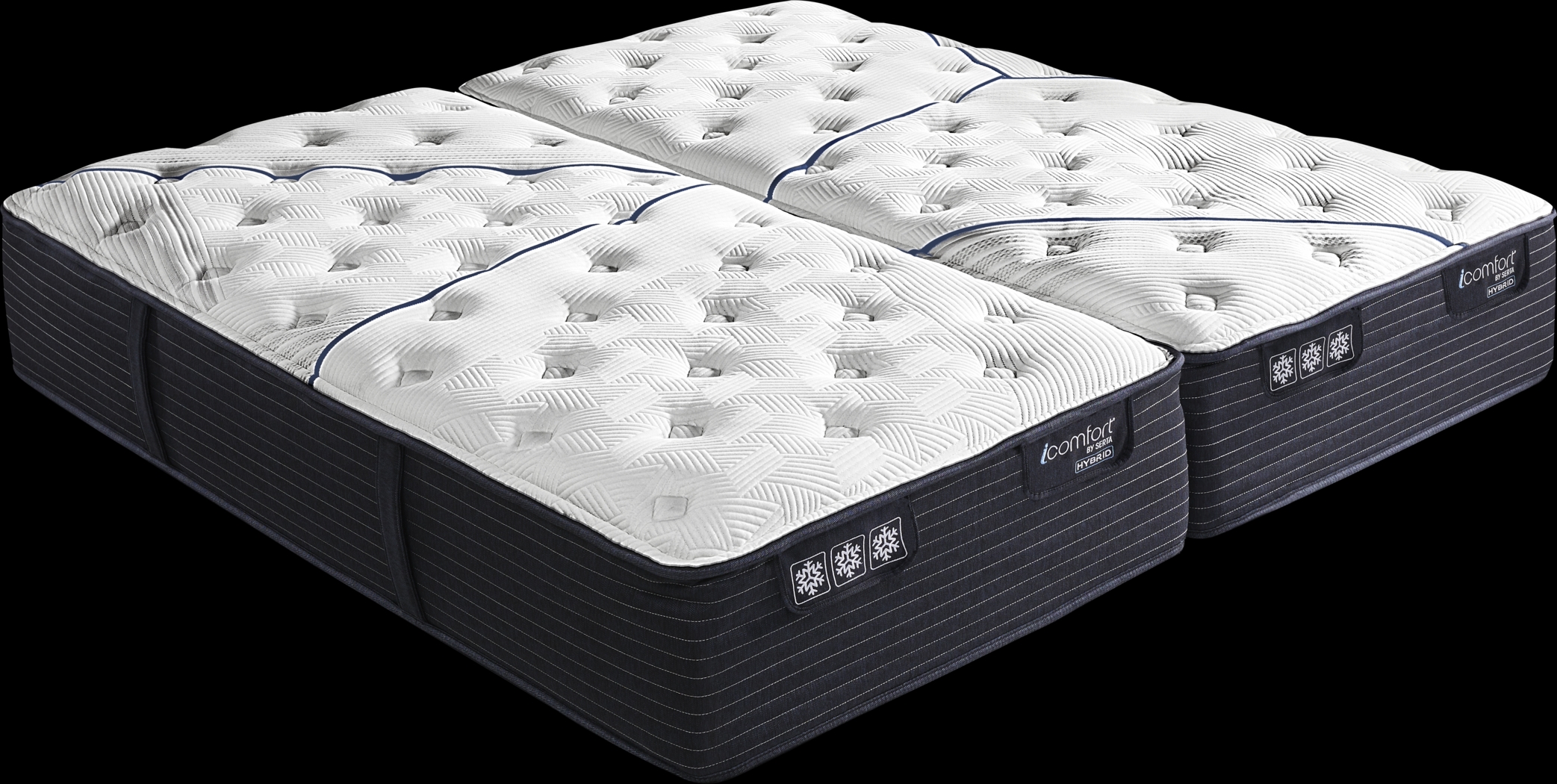 Serta iComfort CF3000 Quilted II Medium Split King Mattress (2 TWXL) - Thumbnail - Image 1