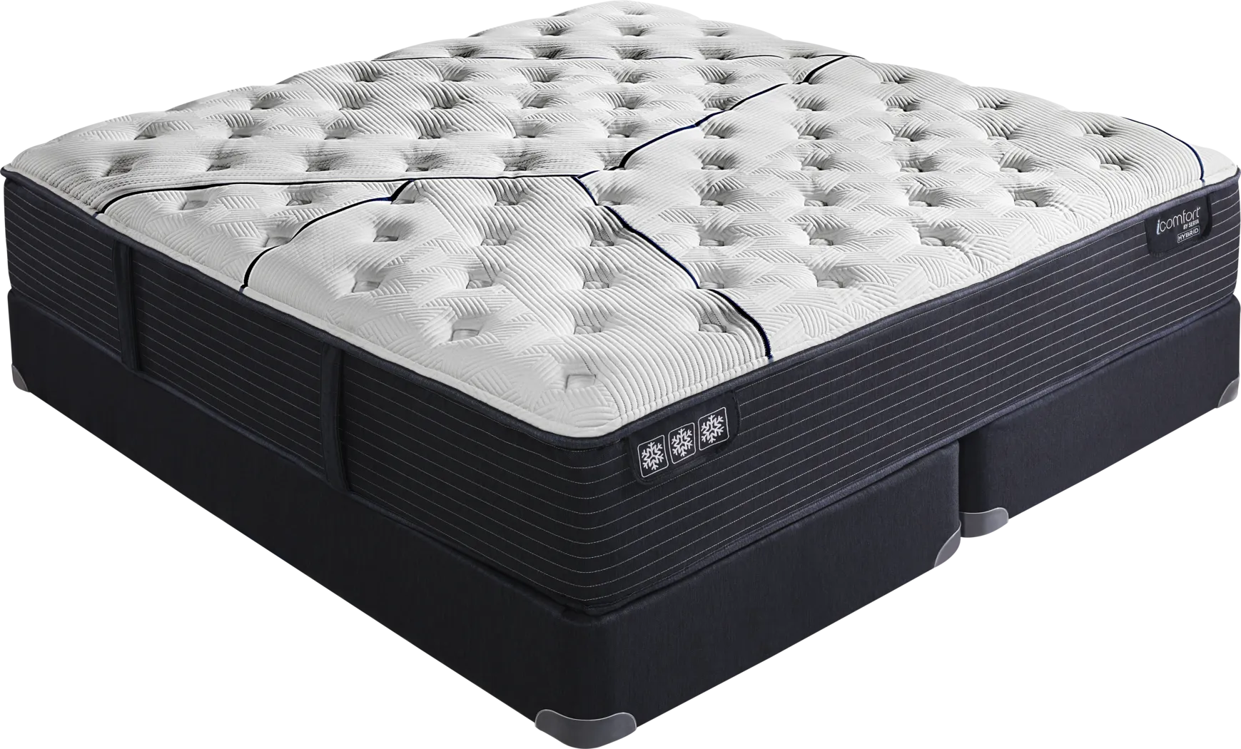 Serta iComfort CF3000 Quilted II Plush High Profile King Mattress Set - Thumbnail - Image 1